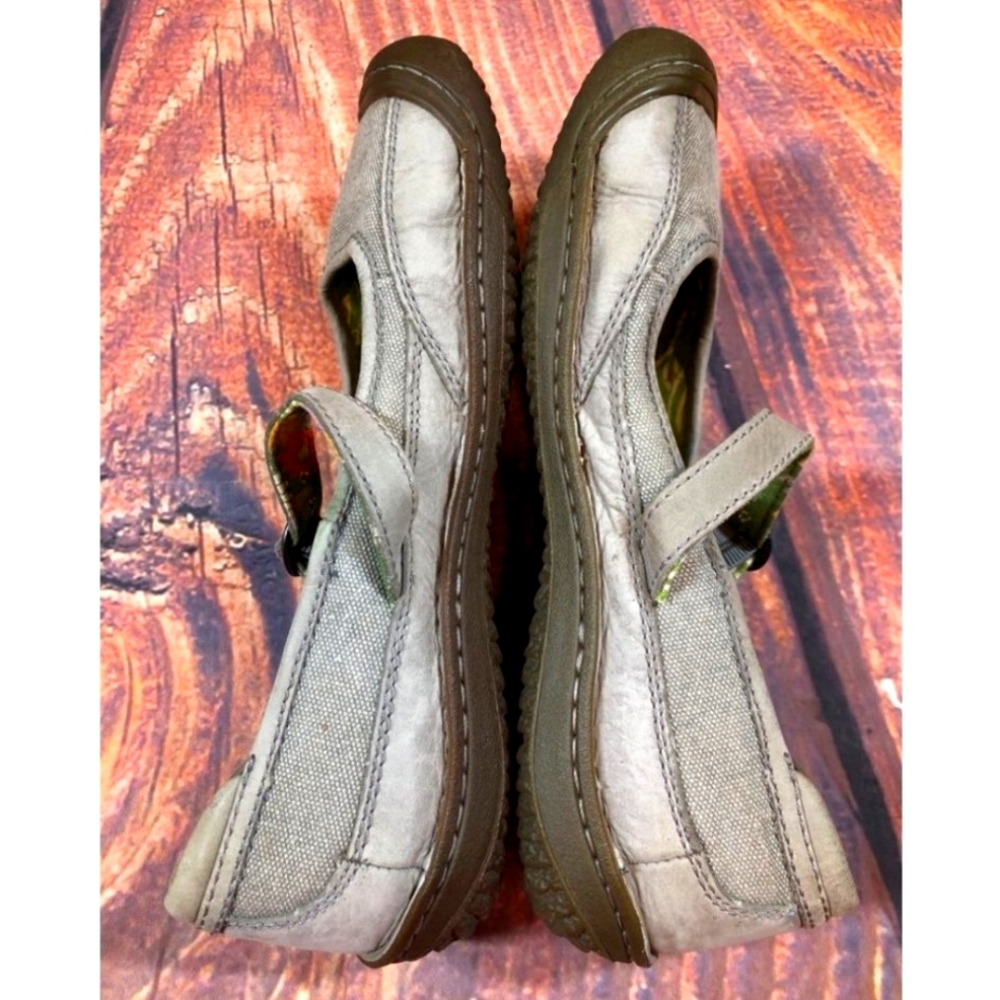 Keen Mary Jane Shoes Grey Mary Janes Canvas Leather Gray Keen Mary Janes Size 10 - Picture 4 of 8